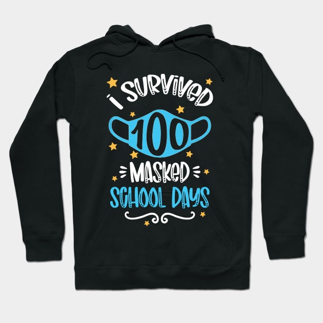 i survived 100 masked school days Hoodie by teecrafts